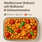 🍅 Mediterrane Bohnen mit Halloumi & Schmortomaten
