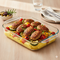Mediterrane Hacklaibchen mit Polenta & Grillgemüse